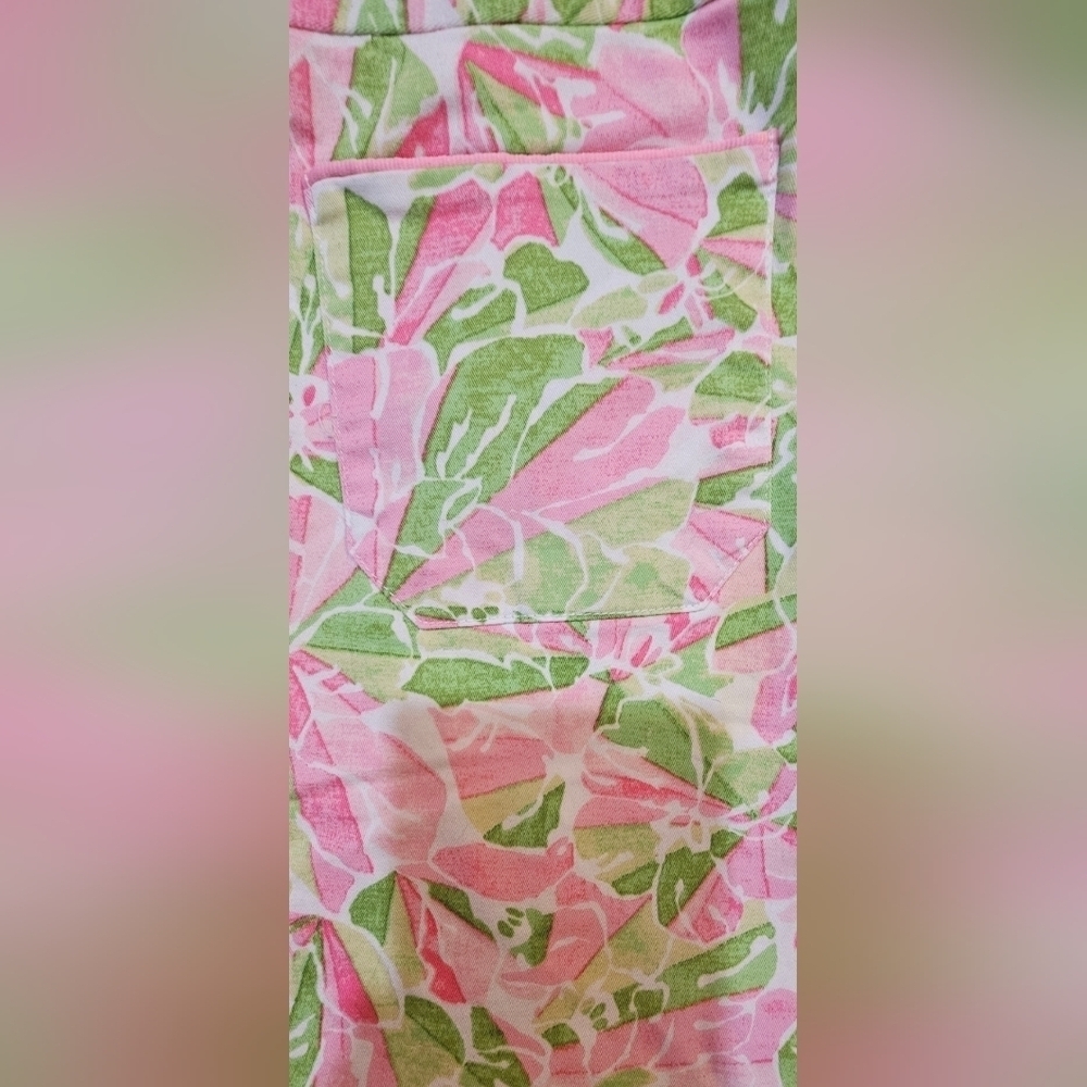 Liz Claiborne - Lizgolf Floral Golf Tennis Athleisure Pink/Green Skirt/ Skort - Picture 5 of 9